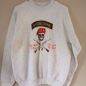 Fruit of the loom MESS WITH THE BEST..,DIE WITH THE REST AIRBORNE SWEATSHIRT